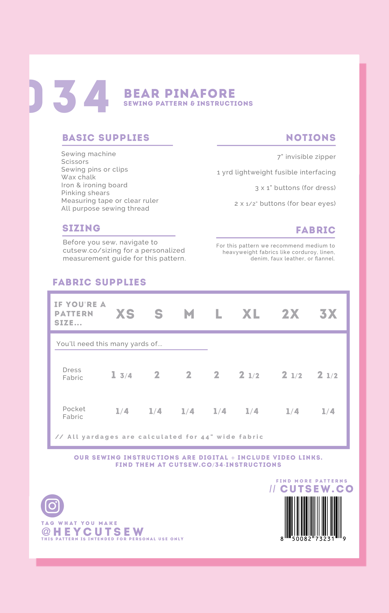 034 // BEAR PINAFORE