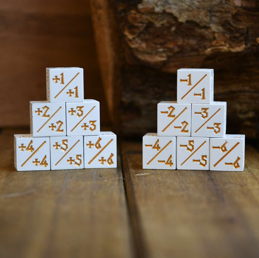'+1/+1 Counter Dice- White, 6ct.