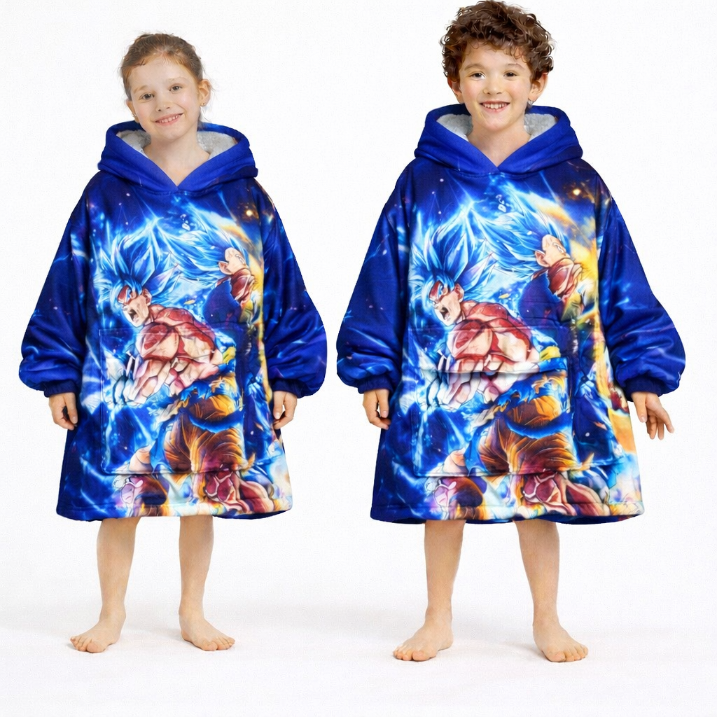 Dragon ball z Wearable Blanket Hoodie for Kids & Adults | OLM Toys