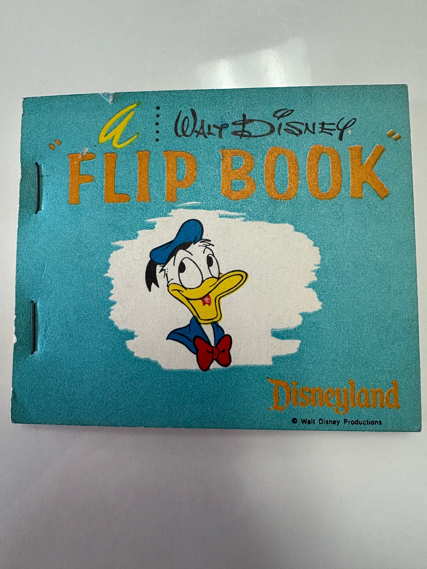 Walt Disney Disneyland Donald Duck Flip Book