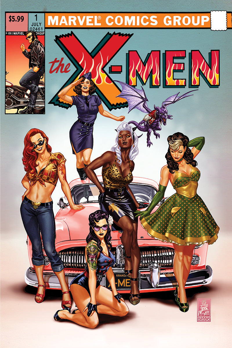 X-MEN #1 MARK BROOKS CVR A FIRE SDCC 2024 EXCLUSIVE VAR (07/24/2024)