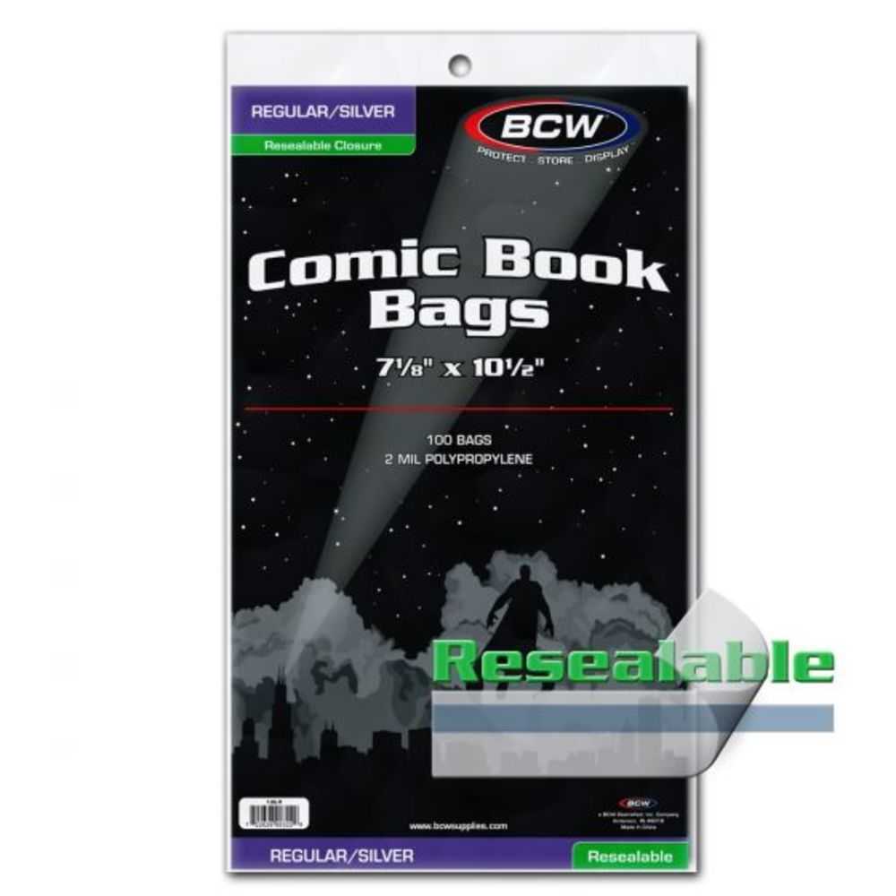 Silver Age Resealable Comic Bags 100 Pk