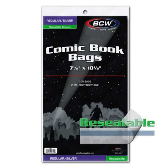 Silver Age Resealable Comic Bags 100 Pk