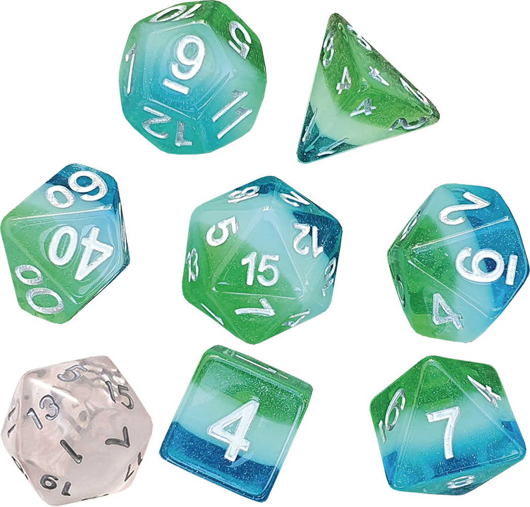 Blue Hawaiian Dice Set