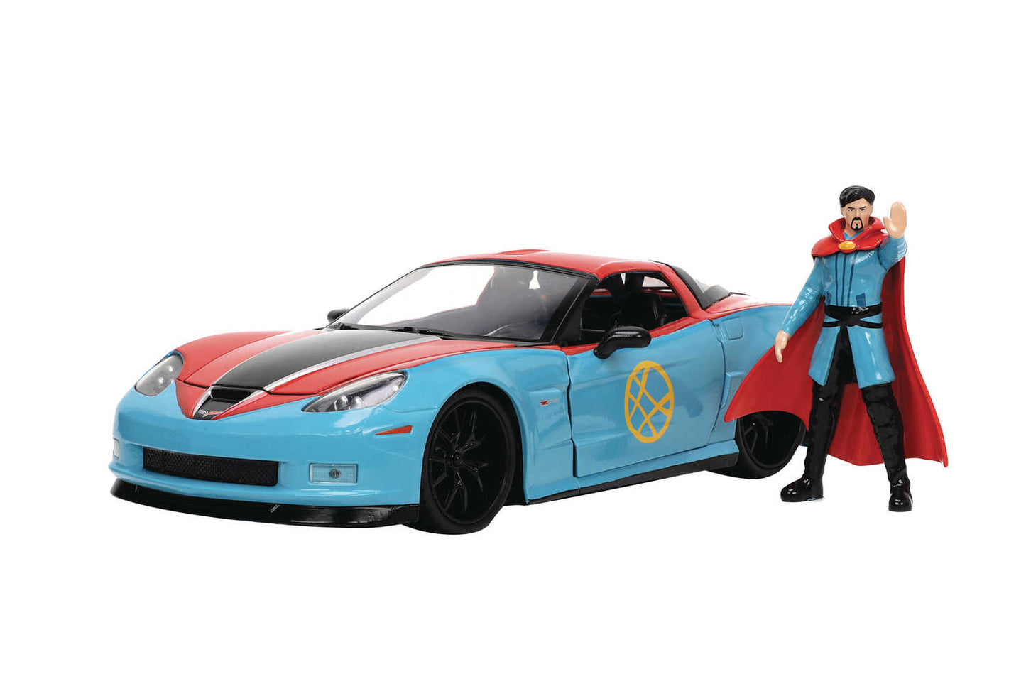 Hwr 2006 Corvette Z06 W/Dr. Strange Figure 1/24 Die Cast Veh (N