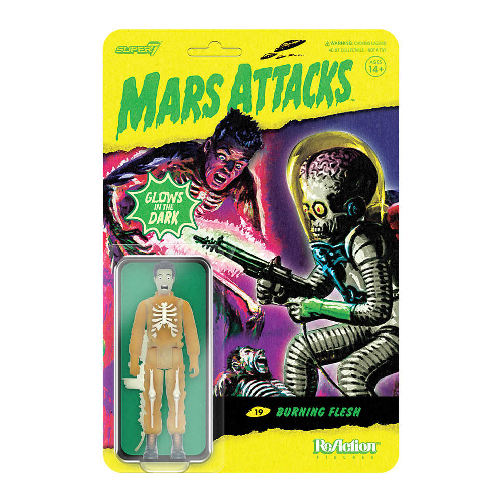 Mars Attacks W2 Burning Flesh Glow Reaction Figure