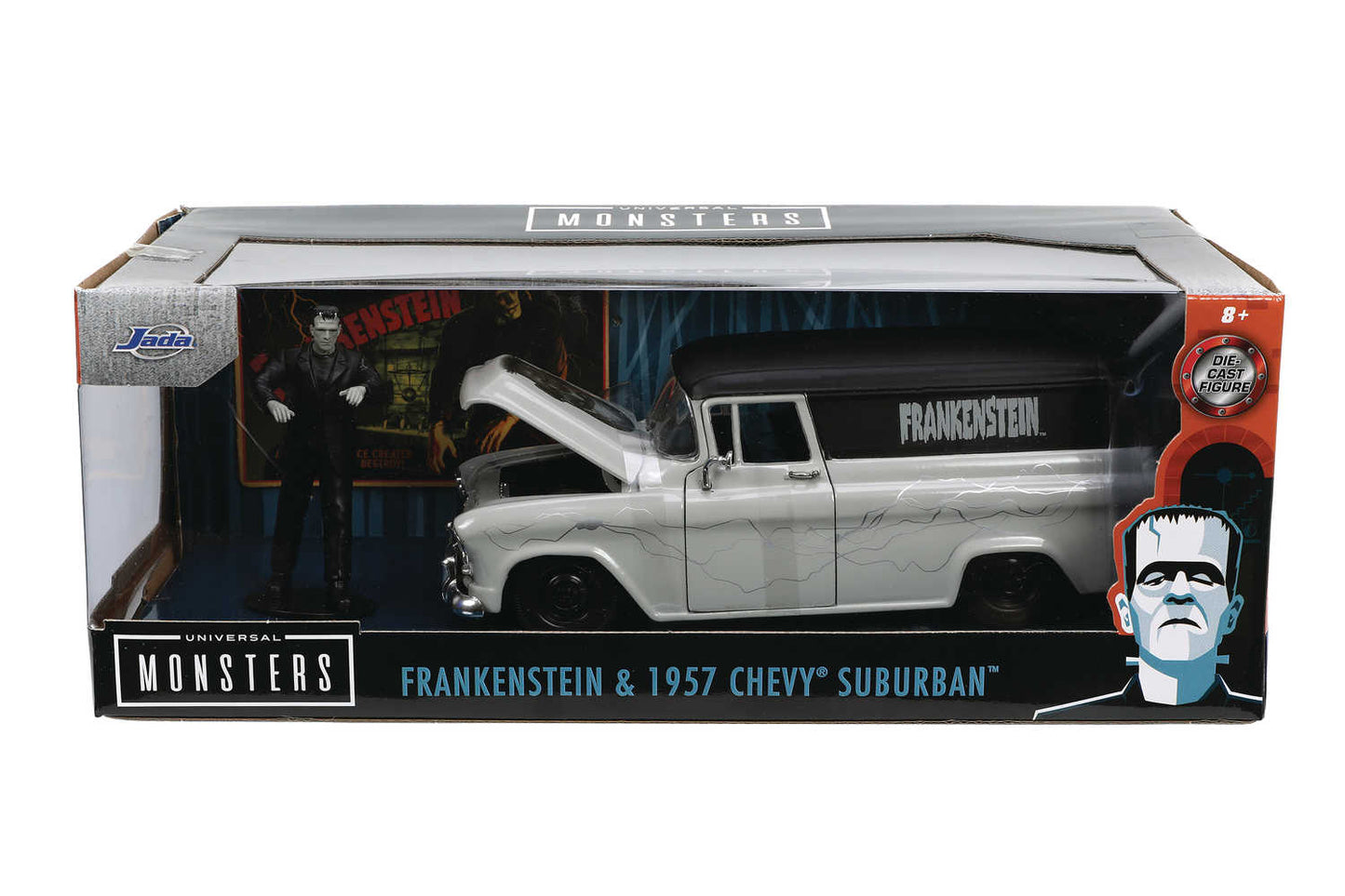 Hwr 1957 Chevy Suburban W/Frankenstein 1/24 Die Cast Veh (Ne