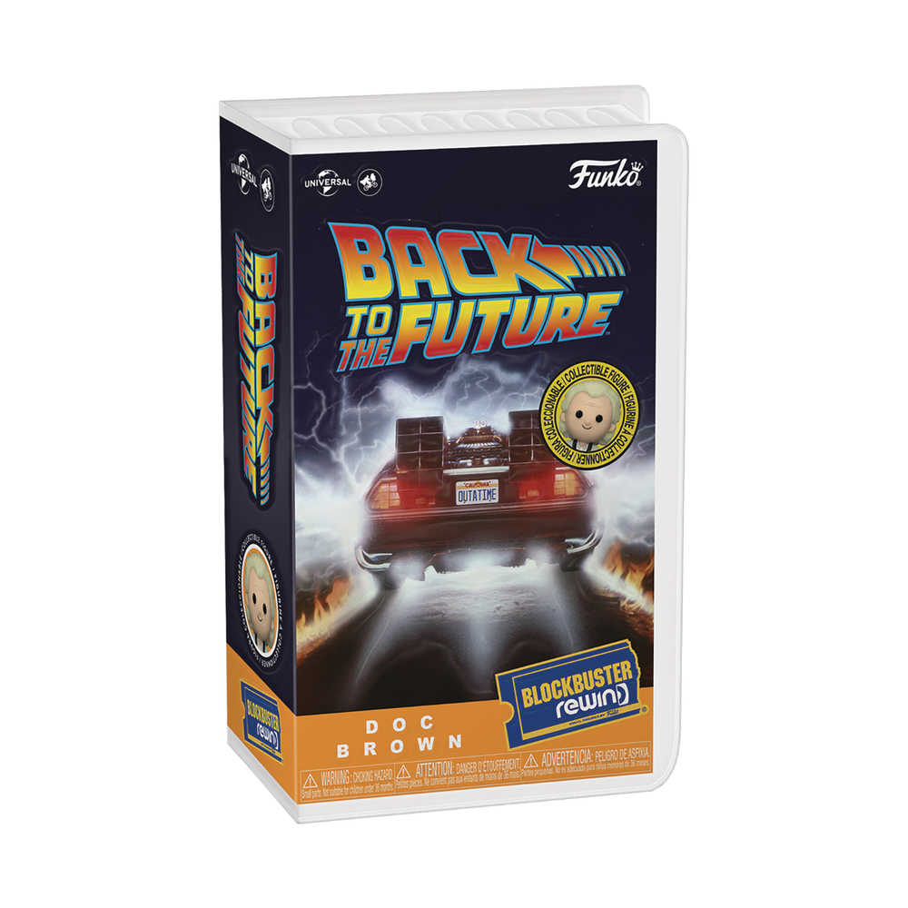 Funko Pop Rewind Back To The Future Doc Brown W/Ch Vinyl Figure (