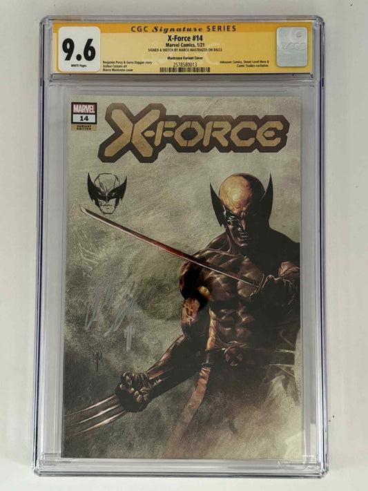 [Signed by Marco Mastrazzo] X-Force #14 CGC 9.8 Yellow Label Exclusive Var
