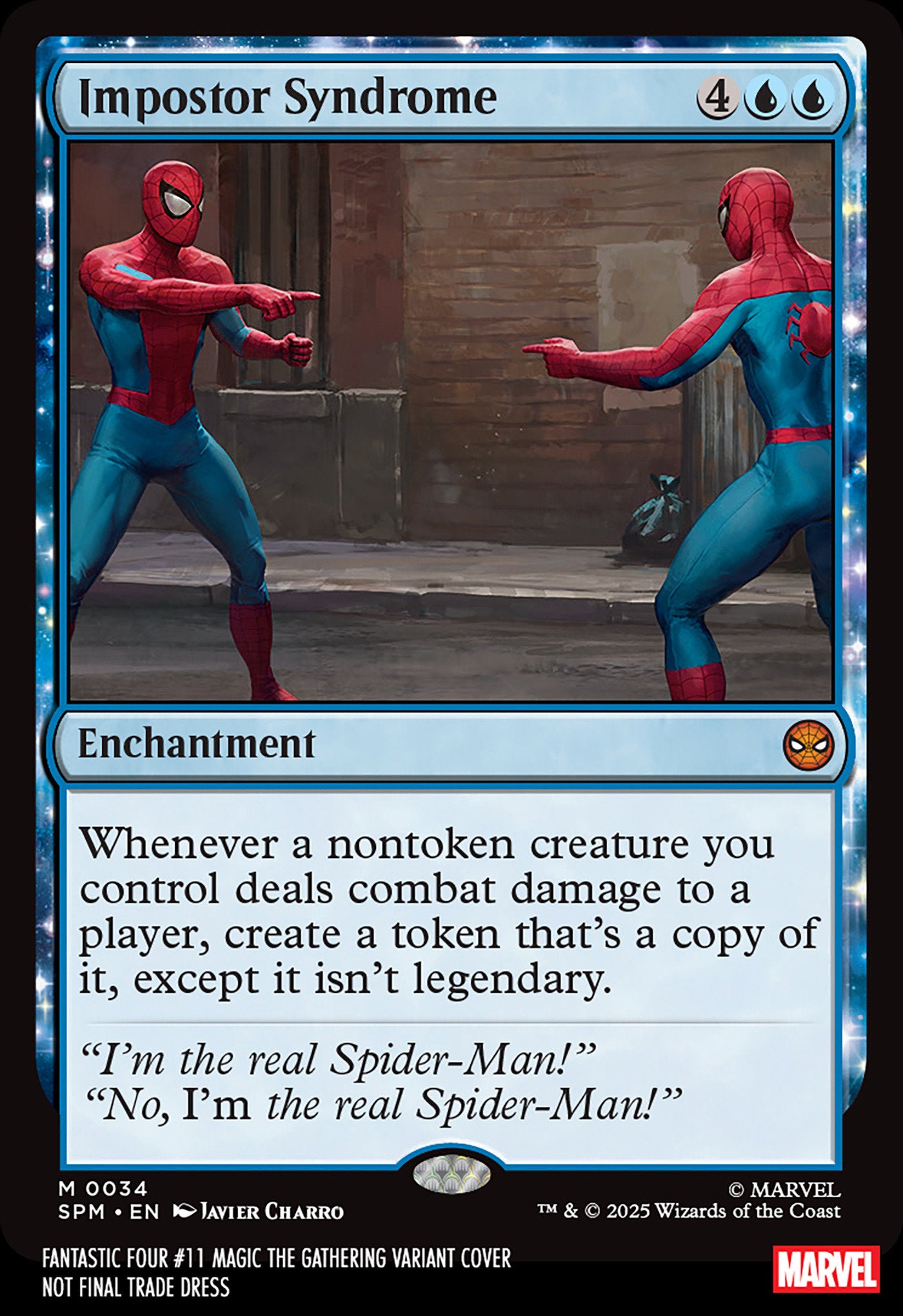 Fantastic Four #11 Javier Charro Magic: The Gathering Variant