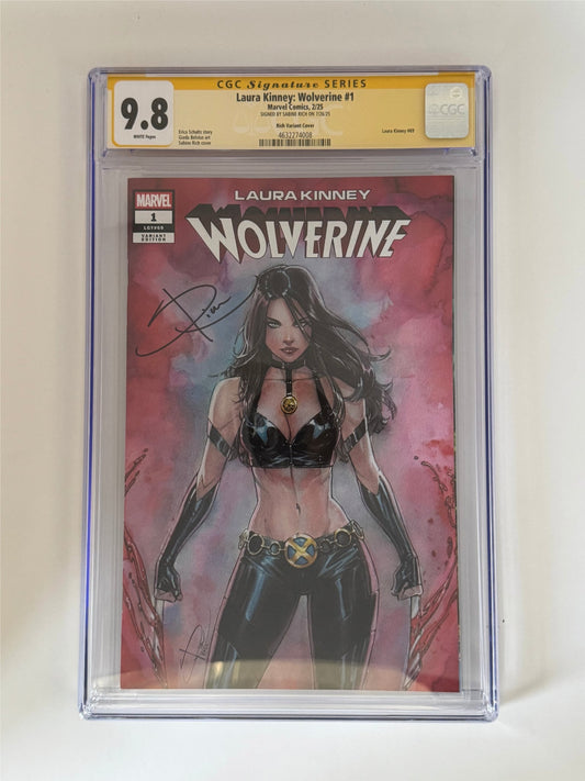[Signed by Sabine Rich] Laura Kinney: Wolverine #1 CGC 9.8 Yellow Label Sabine Rich Exclusive Var