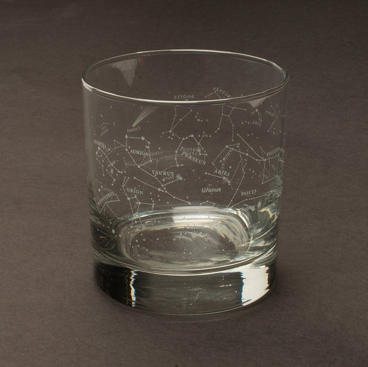 Constellations Rock Glass