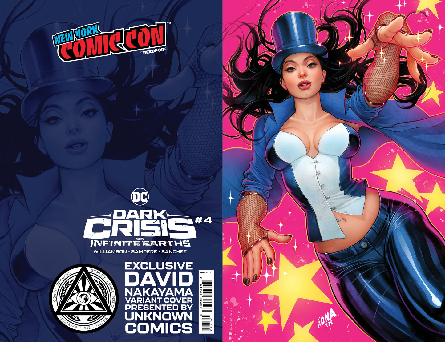 [Foil] Dark Crisis On Infinite Earths #4 Unknown Comics David Nakayama Exclusive Nycc 2022 Virgin Var