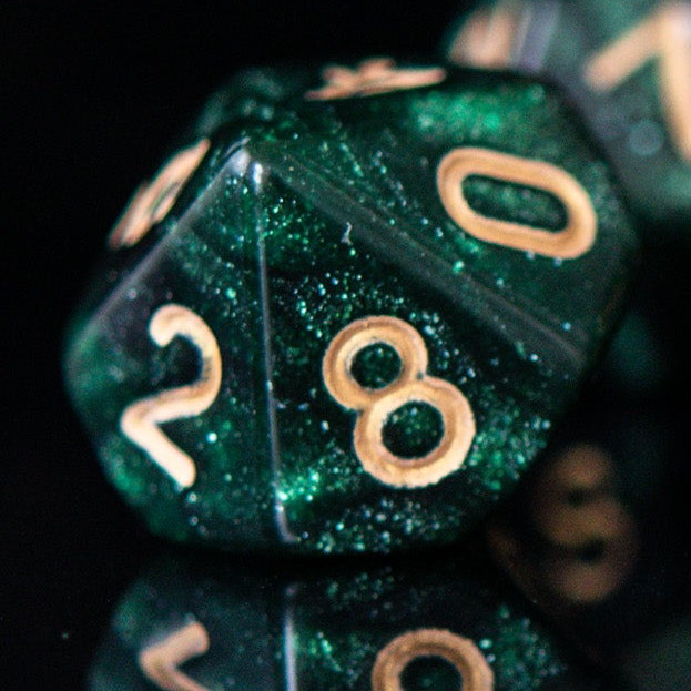 Enchanted Forest Dew Acrylic Dice Set