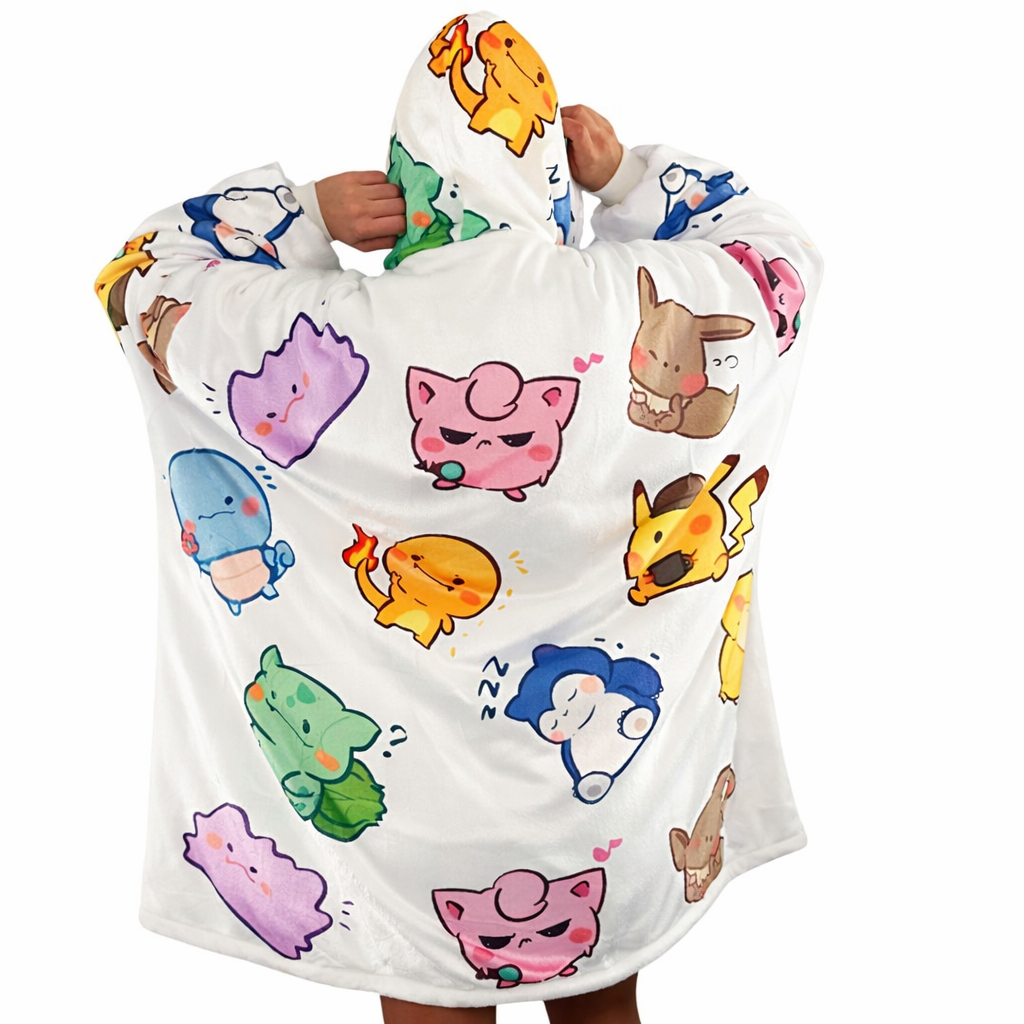 Pokémon Wearable Blanket Hoodie for Kids & Adults | OLM Toys