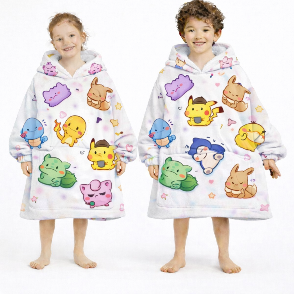 Pokémon Wearable Blanket Hoodie for Kids & Adults | OLM Toys