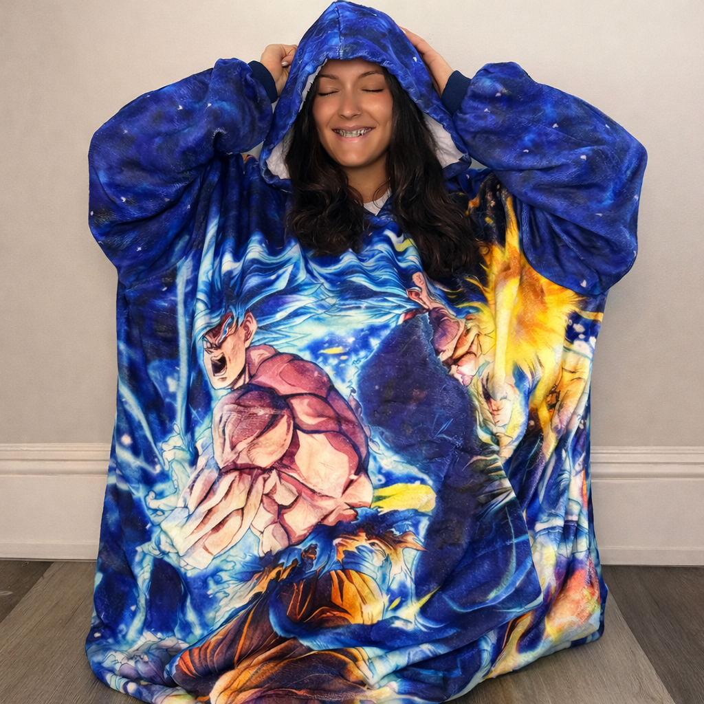 Dragon ball z  Wearable Blanket Hoodie for Kids & Adults | OLM Toys