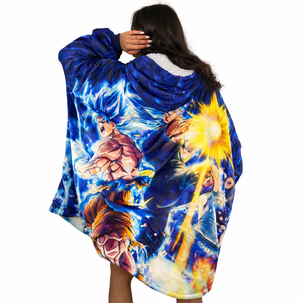 Dragon ball z  Wearable Blanket Hoodie for Kids & Adults | OLM Toys