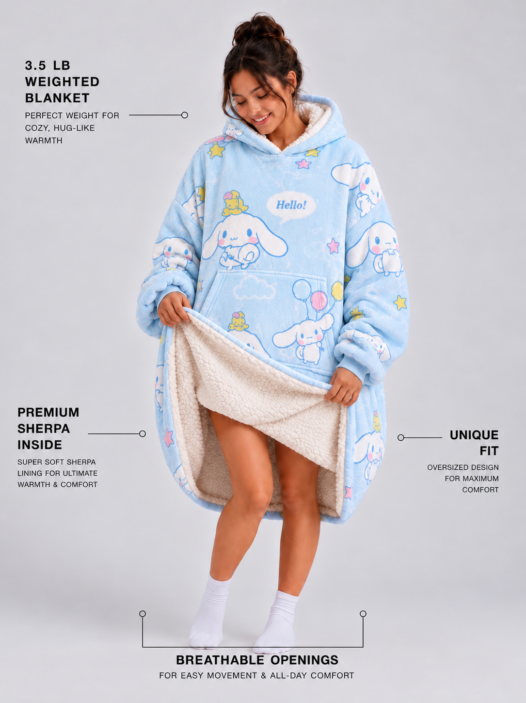 Cinnamoroll Blanket Hoodie