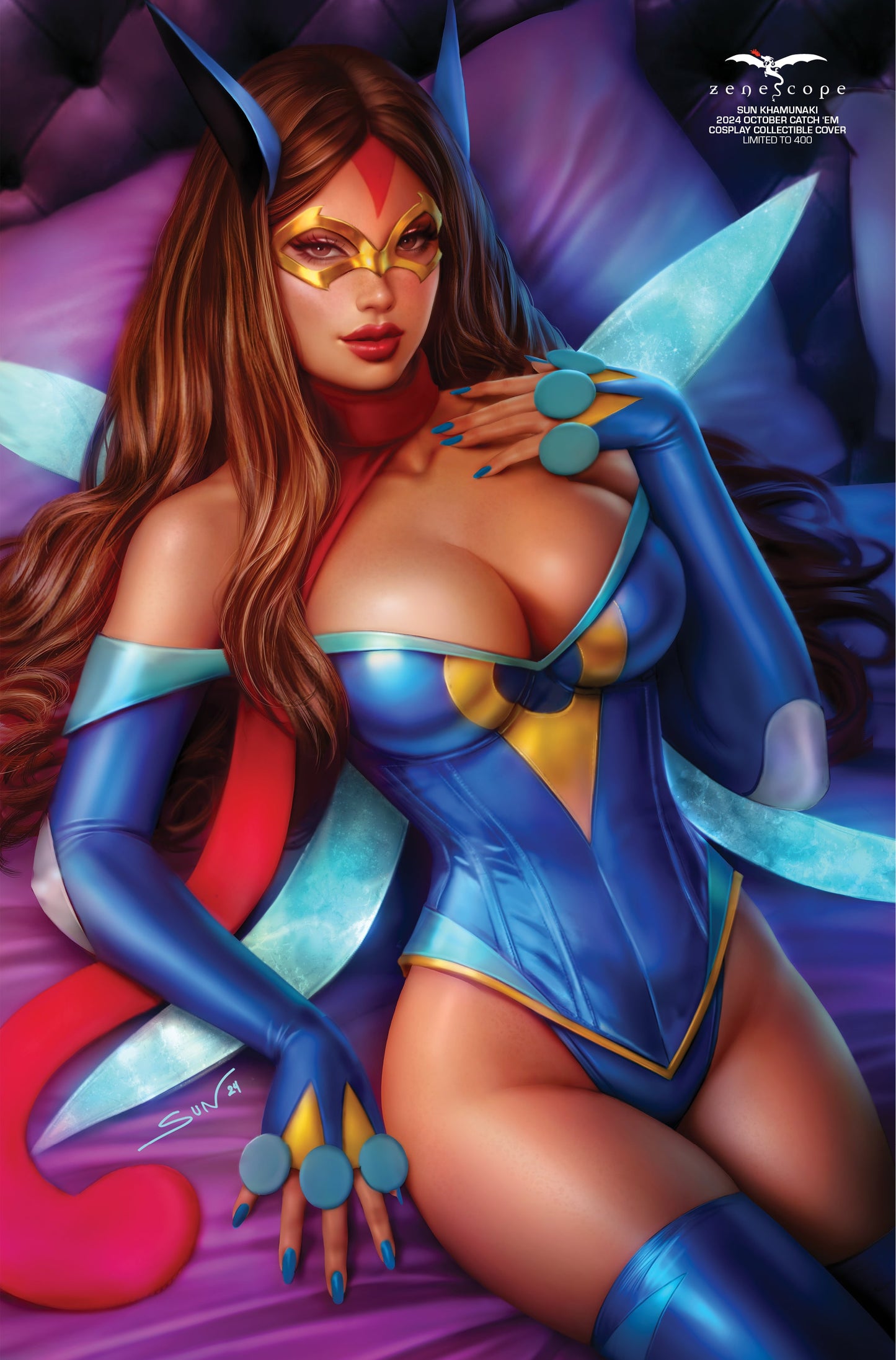 Sun Khamunaki - 2024 October Catch 'Em Cosplay Collectible Cover - LE 400