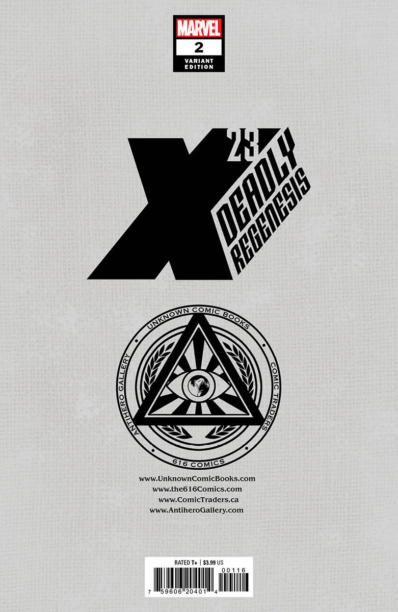 [Signed by Nathan Szerdy] X-23: Deadly Regenesis #2 Unknown Comics Nathan Szerdy Exclusive Var [IN STOCK]