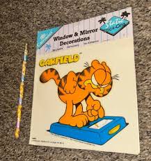 Vintage Garfield Window & Mirror Decorations
