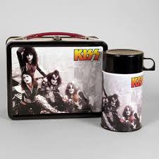 Kiss Metal Lunch Box With Drink Container